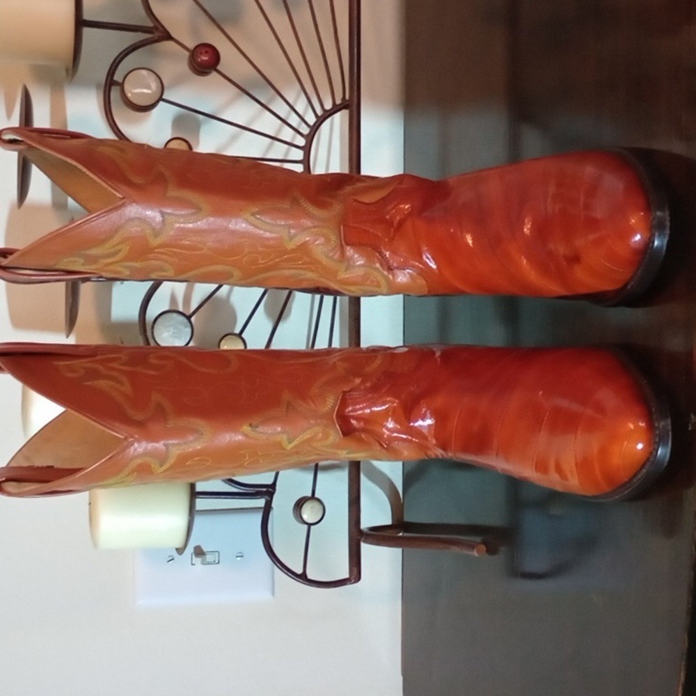 VINTAGE!! Dan Post  Eel boots in EUC Size 8.5 D